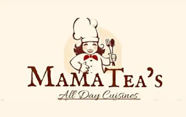 MamaTea's logo featuring a smiling chef holding a fork and spoon.