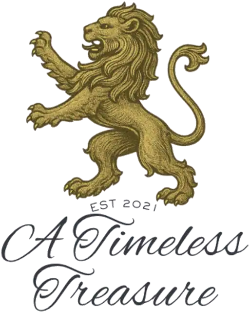 Lion emblem logo for A Timeless Treasure.